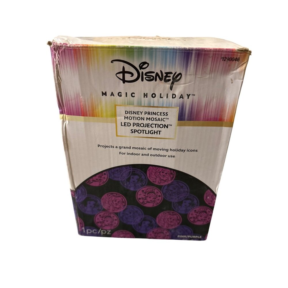 Disney Magic Holiday LED Projection Spotlight Pink Blue Purple Princess Christma